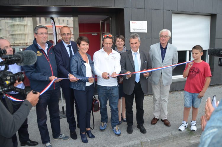 Inauguration de 30 appartements en accession à la propriété aux Sables d'Olonne avec Tanguy de Lamotte, skipper