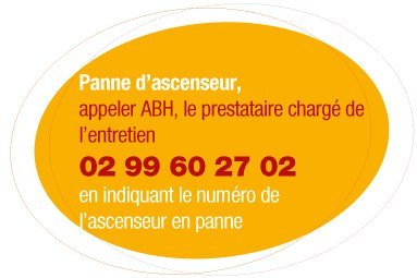 Contacter ABH en cas de panne de votre ascenseur