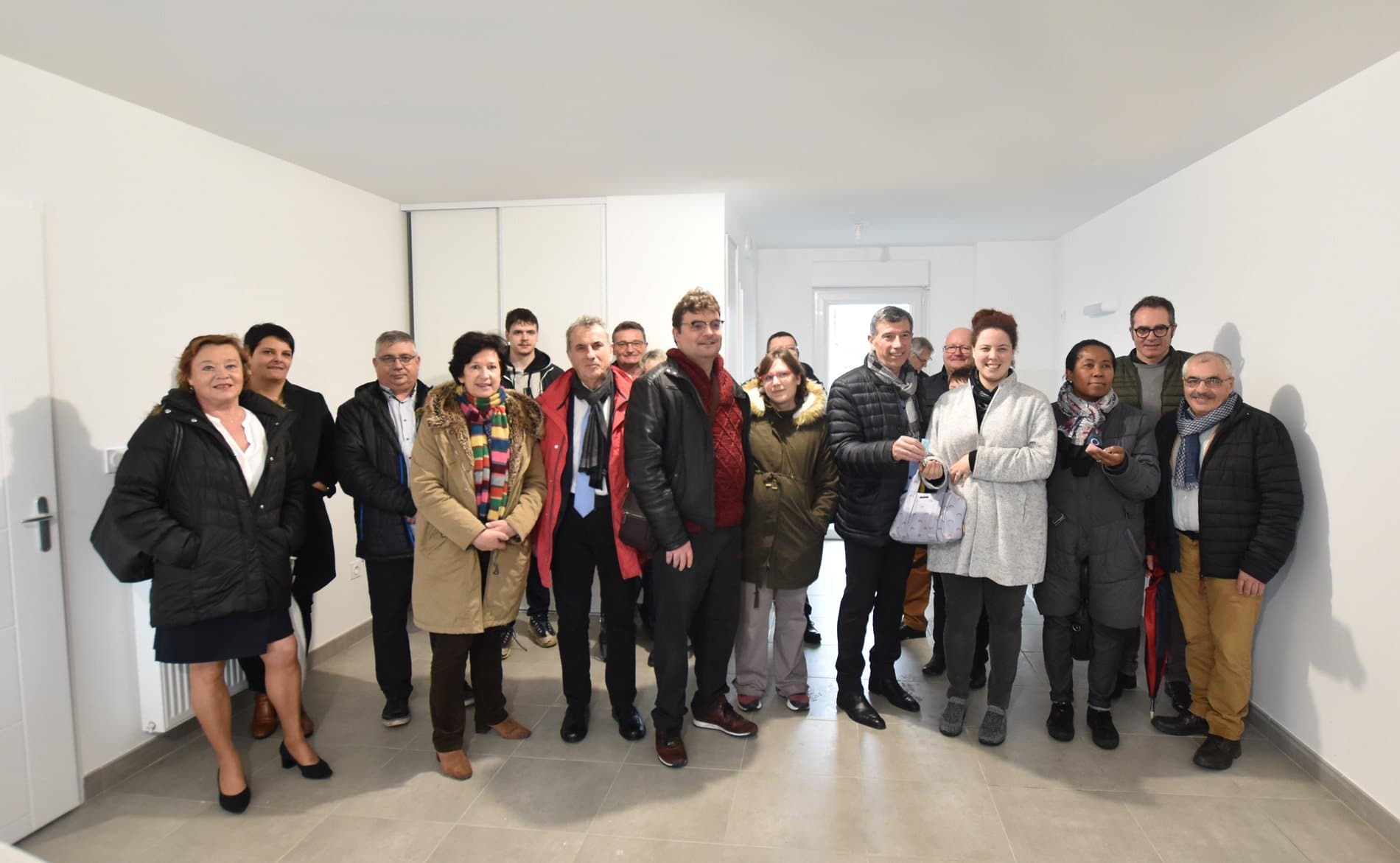 Remise de clés de 8 logements aux Herbiers, résidence Les Fiefs vendéens