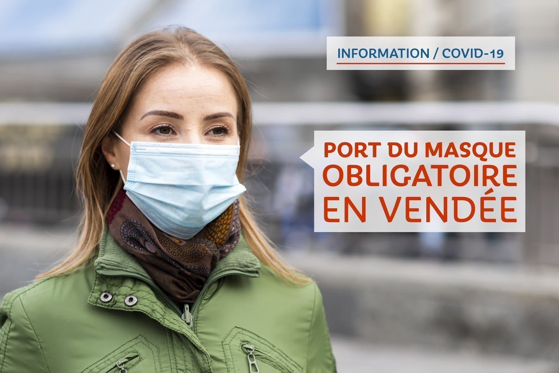 Covid-19 : Port du masque obligatoire en Vendée