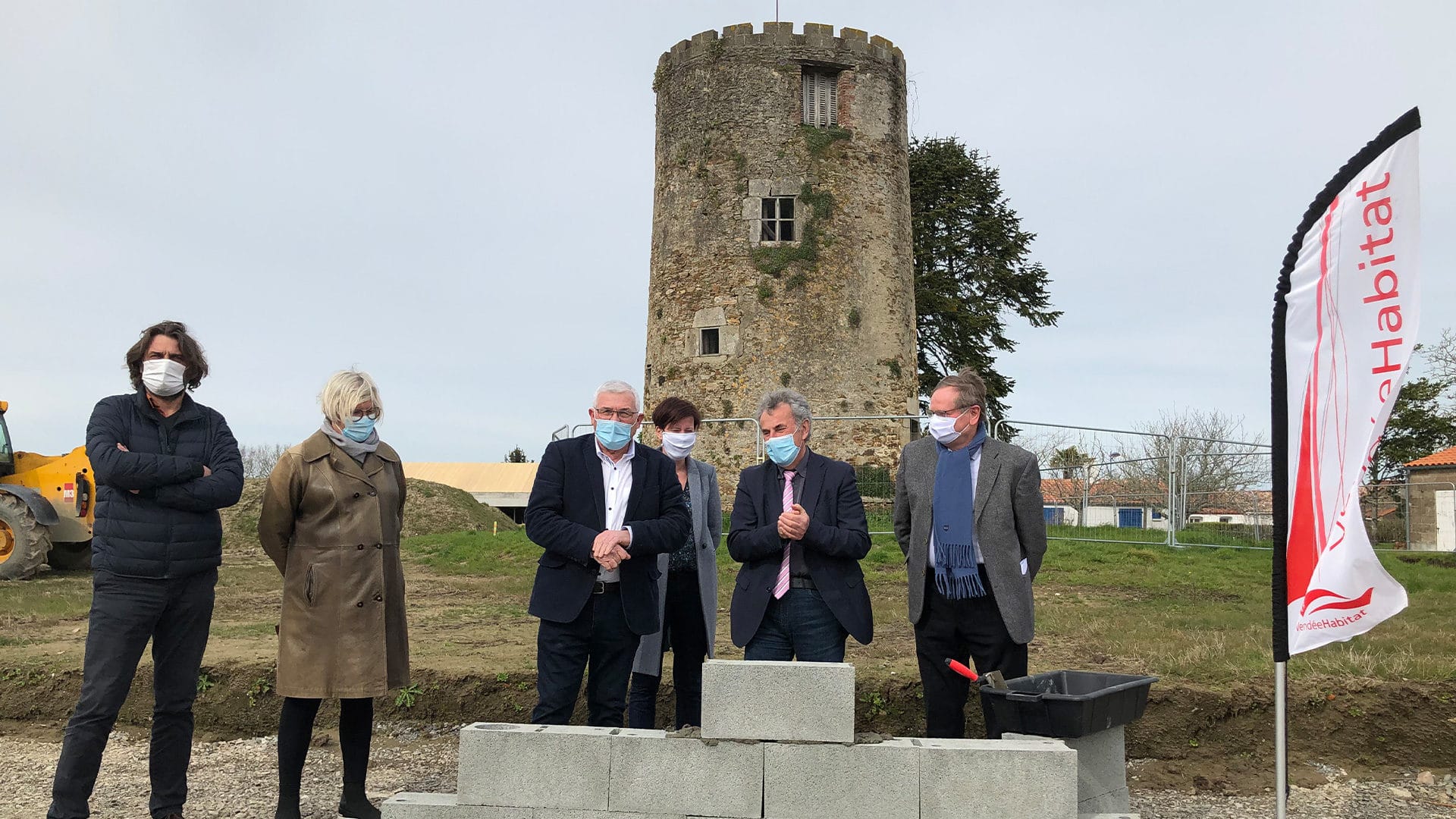 Première pierre de la résidence autonomie de Saint-Mathurin