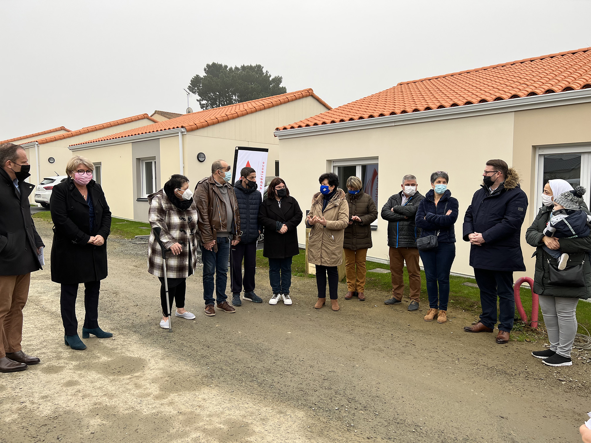 Les herbiers remise de clés des 4 logements de la résidence Le Clos des Lilas avec Vendée Habiat