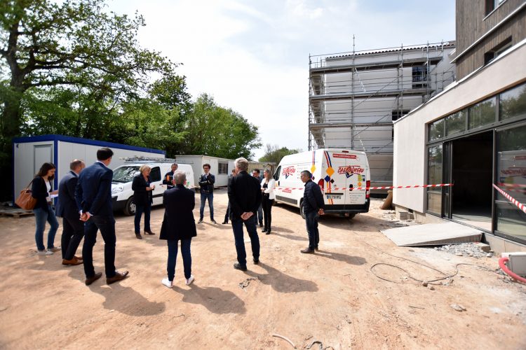 Visite de chantier de l'EHPAD de Saint Hilaire de Riez, propriété de Vendée Habitat