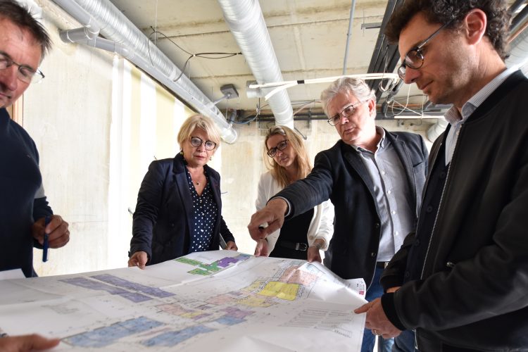 Visite de chantier de l'EHPAD de Saint Hilaire de Riez, propriété de Vendée Habitat