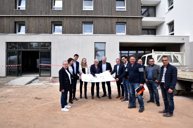 Visite de chantier de l'EHPAD de Saint Hilaire de Riez, propriété de Vendée Habitat