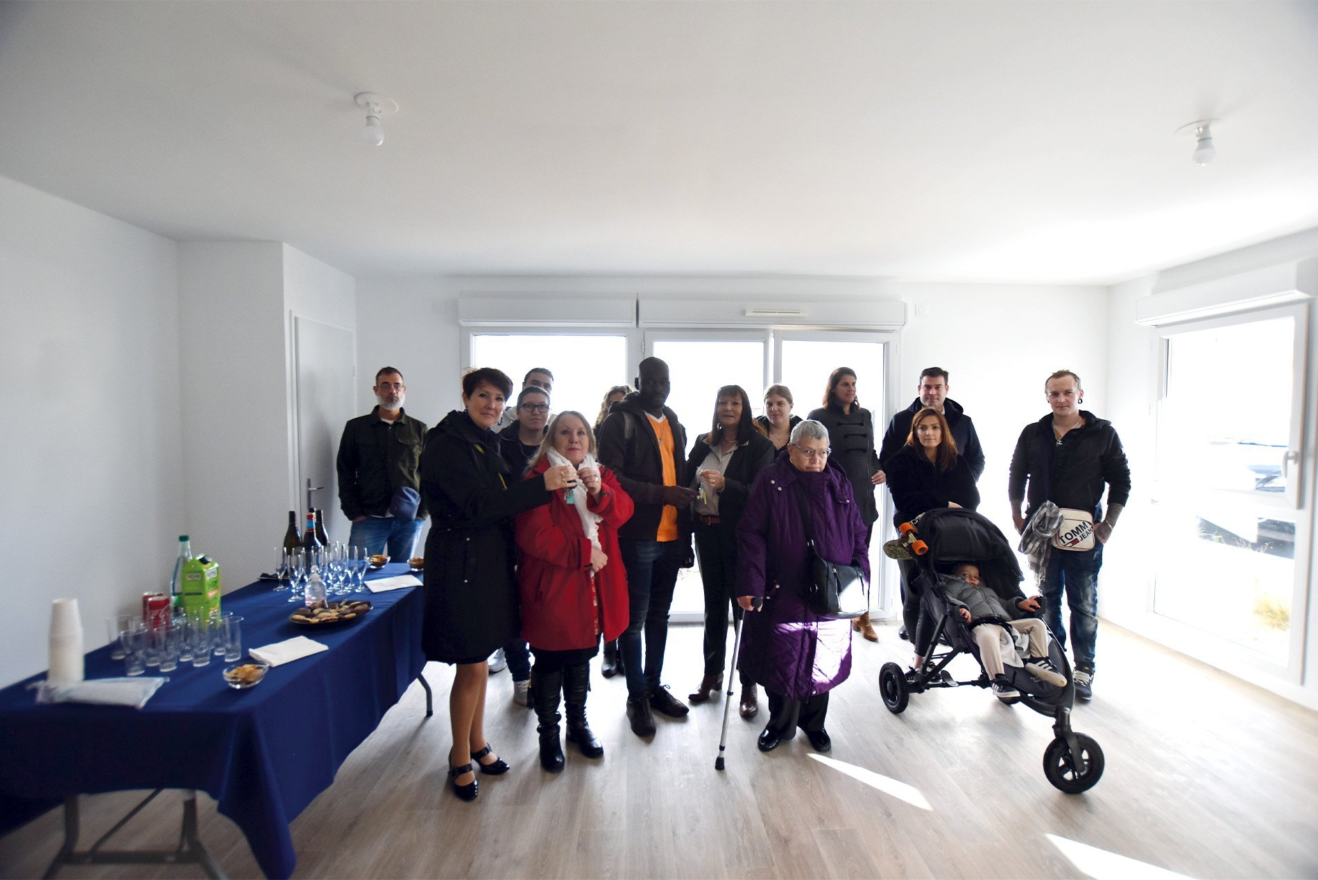 Remise de clés résidence Les allées de la Plage, dans le cadre d'une opération mixte aux Sables d'Olonne