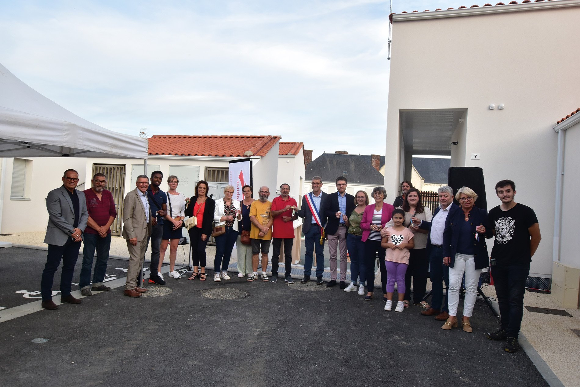 Remise de clés centre-bourg Champ-Saint-Père