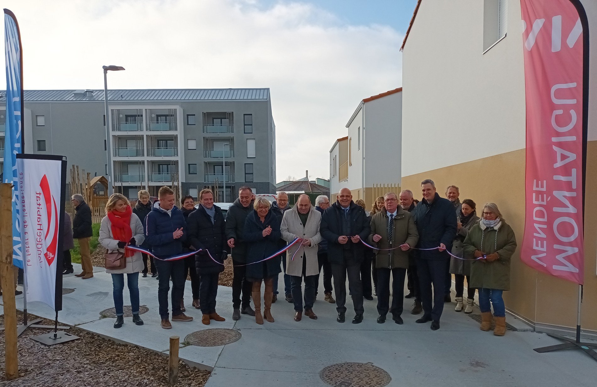 Inauguration du quartier Pierrot Martin à Les Hauts de Montaigu, à Montaigu-Vendée