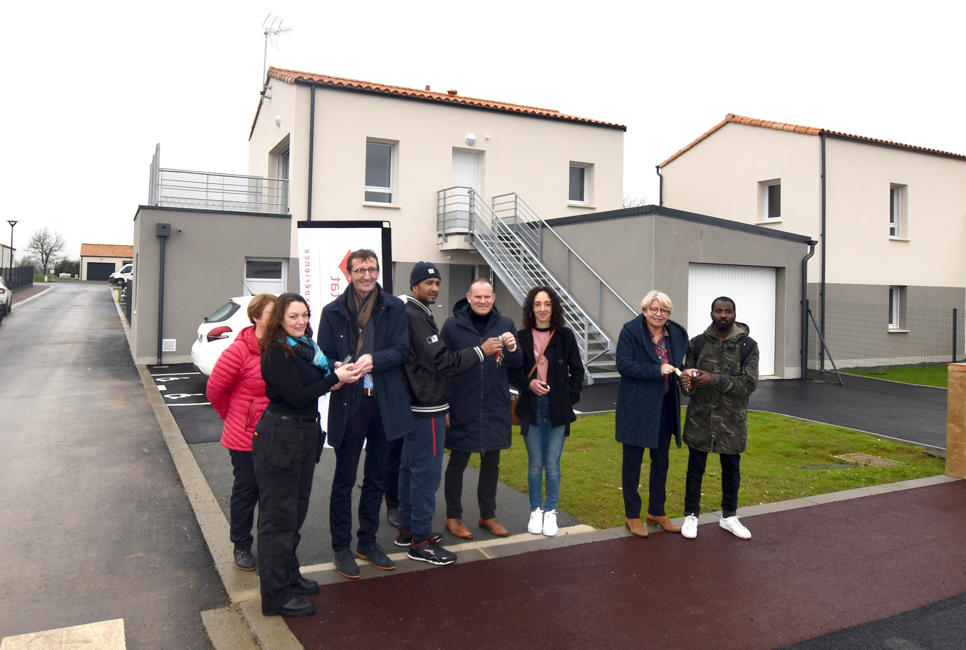 Remise de clés à Saint Fulgent, logements pour actifs.