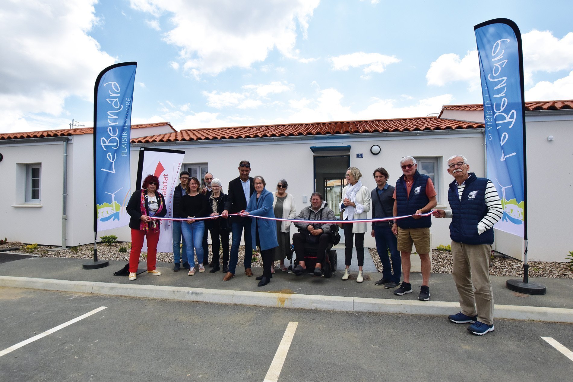 Remise de clés 3 logements Le Bernard avec Vendée Habitat
