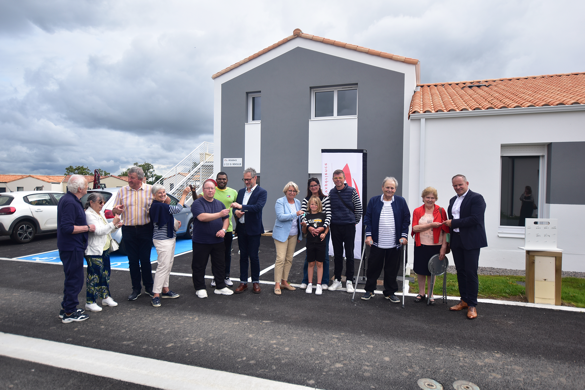 Remise de clés, résidence le Clos du Grenouiller, La Boissière-de-Montaigu
