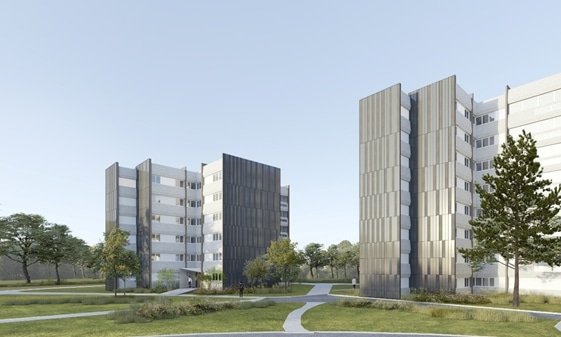 quartier des Moulins Liot à Fontenay-le-Comte après réhabilitation